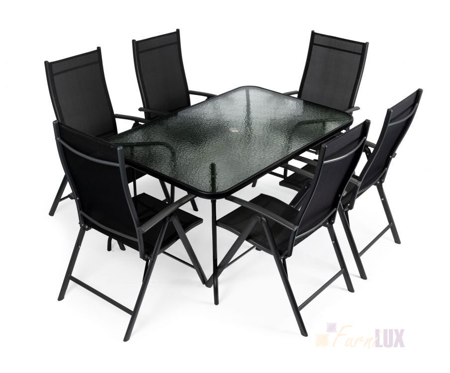 Komplet ogrodowy stół + 6 krzeseł