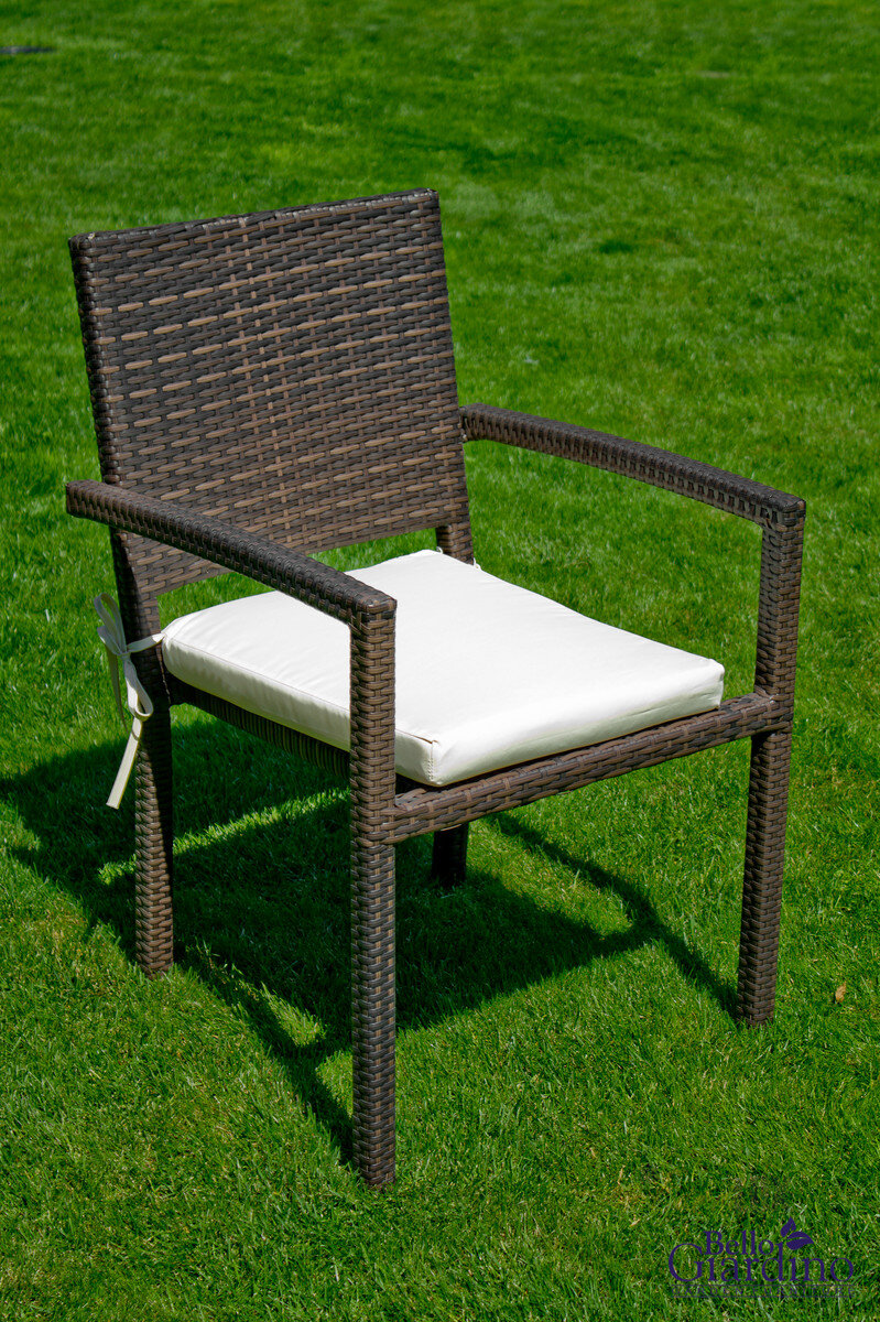 Krzesło ogrodowe "Adorazione"- ciemny brąz