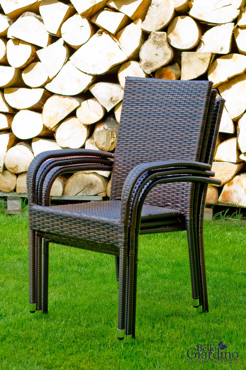 Krzesło ogrodowe "Sottile"- czarny