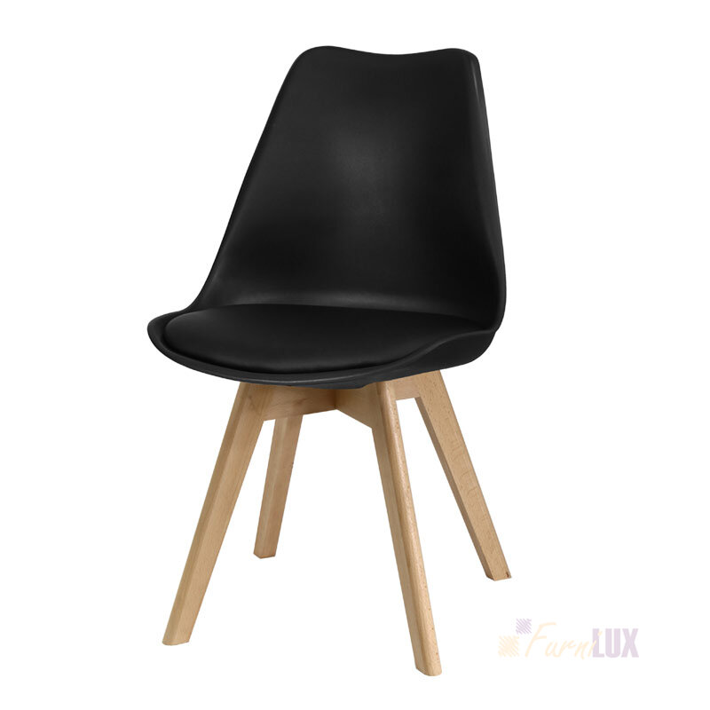 Krzesło "Scandi II" - różne kolory z bukowymi nogami