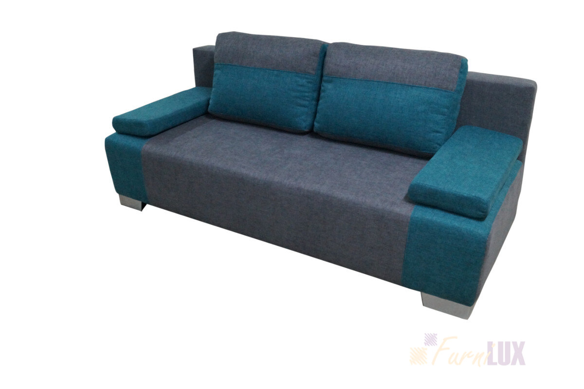 Sofa / kanapa rozkładana LENA 2 szary / niebieski