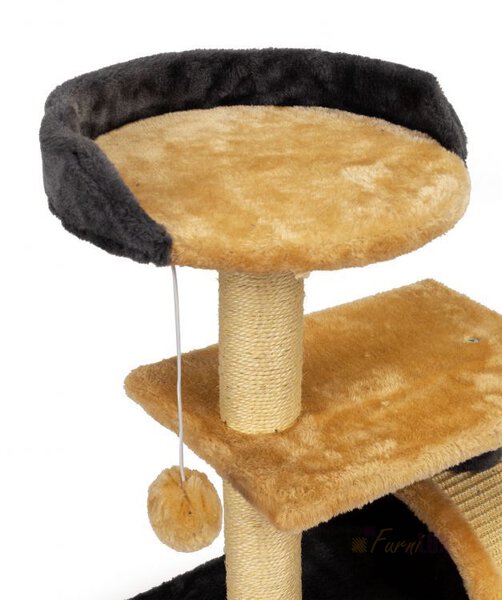 Drapak dla kota piętrowe legowisko drzewko wisząca zabawka