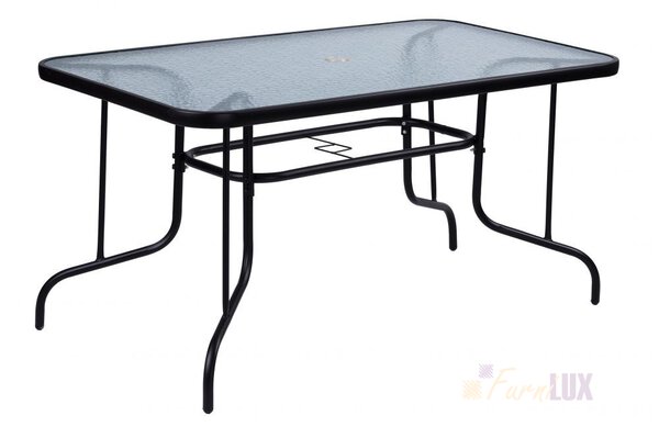 Duży stół ogrodowy meble ogrodowe na taras 150x90 " Glassek" - prostokątny