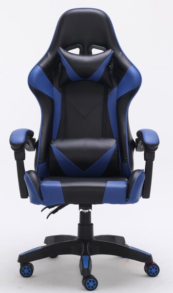 Fotel obrotowy gamingowy "Remi" - niebieski
