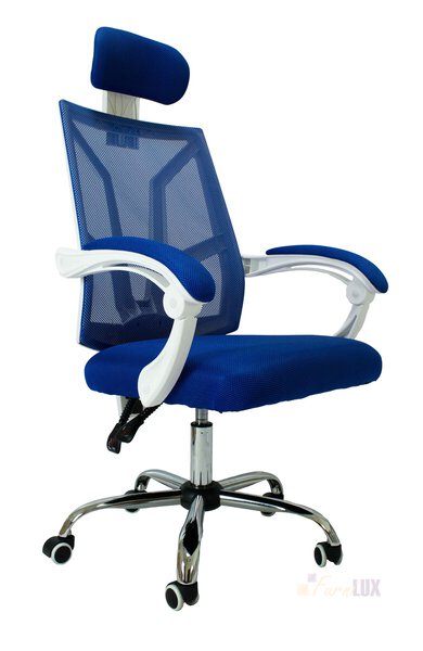 Fotel obrotowy biurowy "Scort" - niebieski