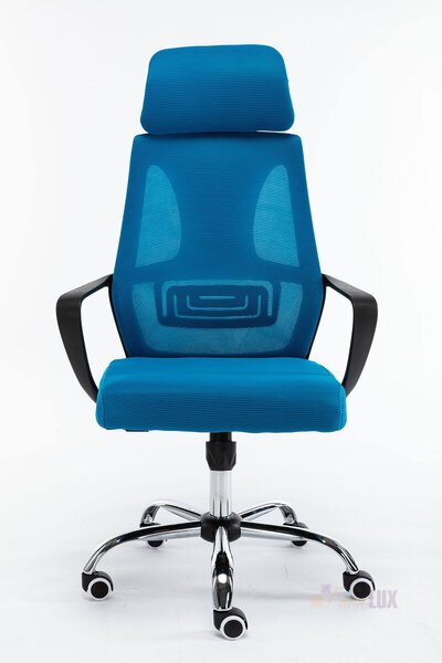 Fotel obrotowy "Migel" - niebieski