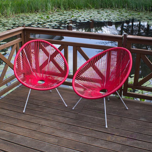Fotel ogrodowy "Smuzi II" - czerwony