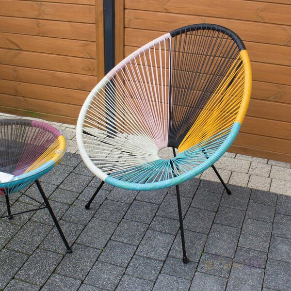 Fotel ogrodowy "Smuzi" - pastelowy