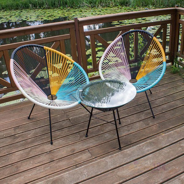 Fotel ogrodowy "Smuzi" - pastelowy