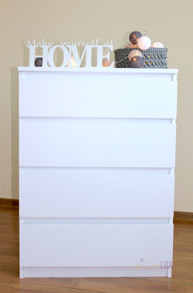 Komoda „Roma” 4 szuflady - biała