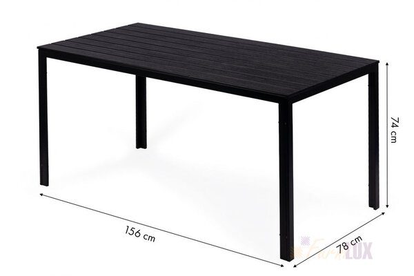 Komplet modern mebli stół + 4 krzeseł regulowanych - srebrny