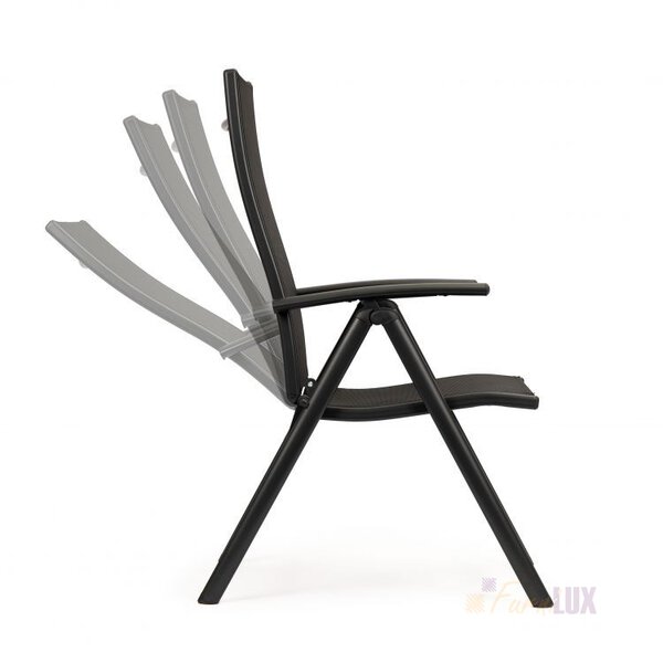 Komplet mebli stół + 6 krzeseł regulowanych - czarny