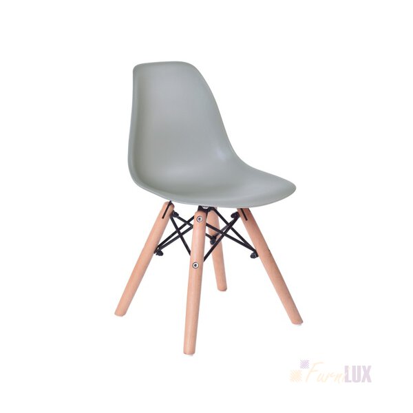 Krzesło Monza Kids - małe krzesełko dla dziecka w kolorze szarym