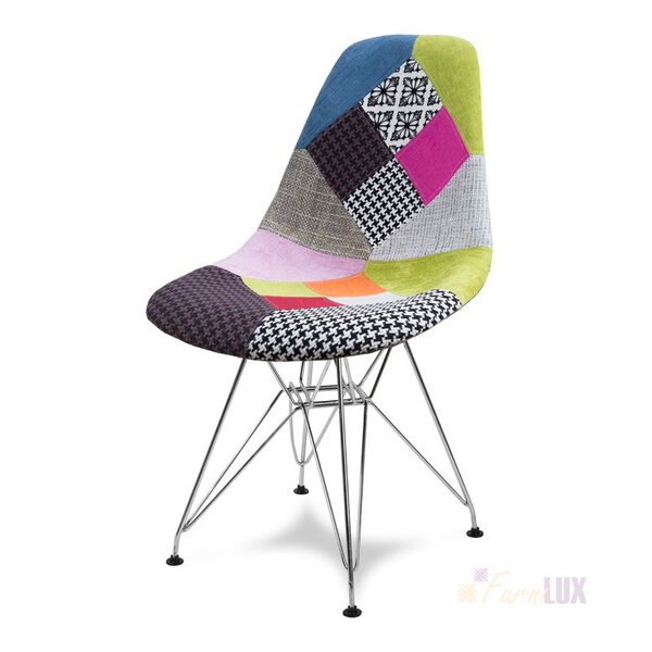 Krzesło na metalowych nogach patchwork "Lati" 