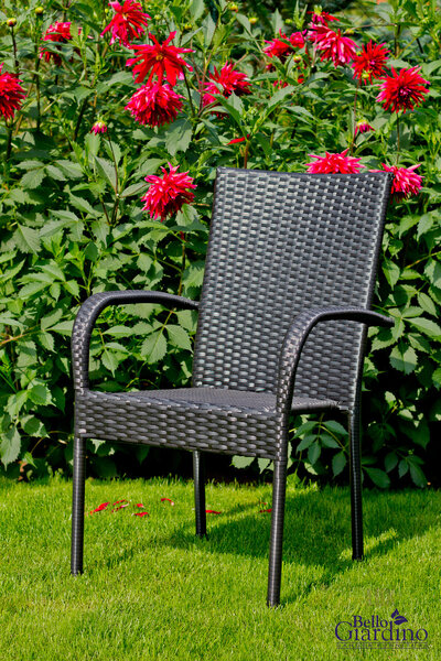 Krzesło ogrodowe "Sottile"- czarny