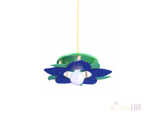 Lampa wisząca "Flower IV" dwukolorowa z listkami - różne kolory
