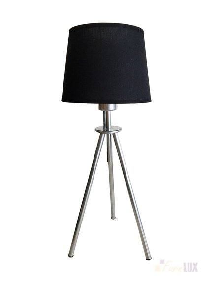 Lampka stołowa "Alesund" - srebrny z czarnym