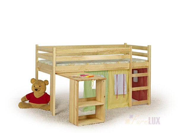 Łóżko dziecięce "Florek" - piętrowe z biurkiem