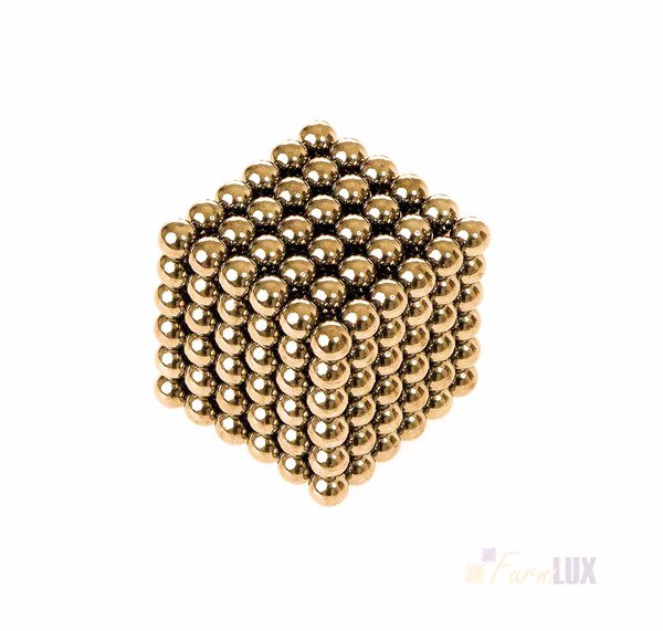 Neocube klocki magnetyczne kulki 5mm złote 216el.