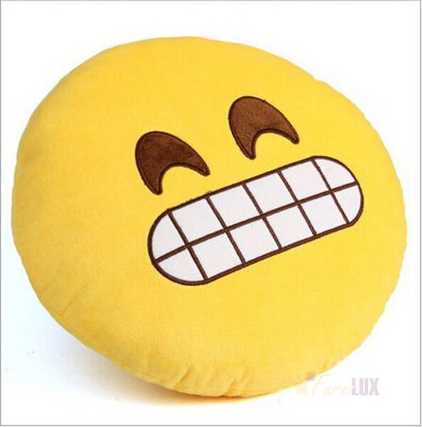 Poduszka Dekoracyjna  Emotki Emoji - wyszczerzony