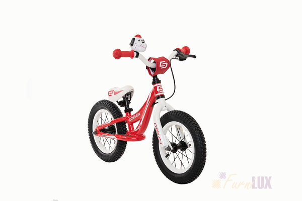 Rower dziecięcy alumioniowy biegowy Iggi – czerwony - 12 cali