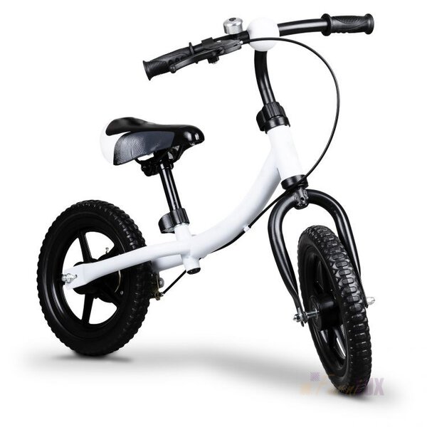 Rowerek biegowy mini rower z hamulcem Ecotoys - biały