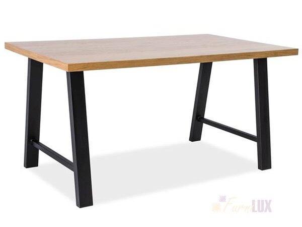 Stół Abramo 180x90 lity dąb lub naturalna okleina