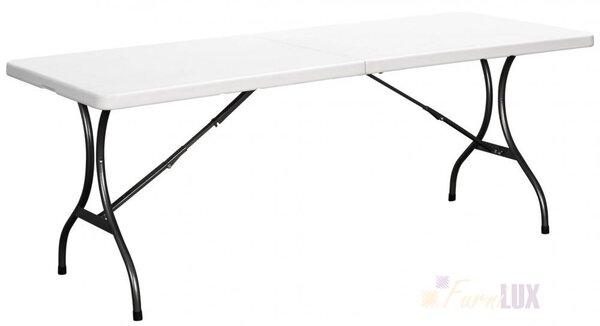 Stół cateringowy rozkładany „Glovi” 240 cm biały