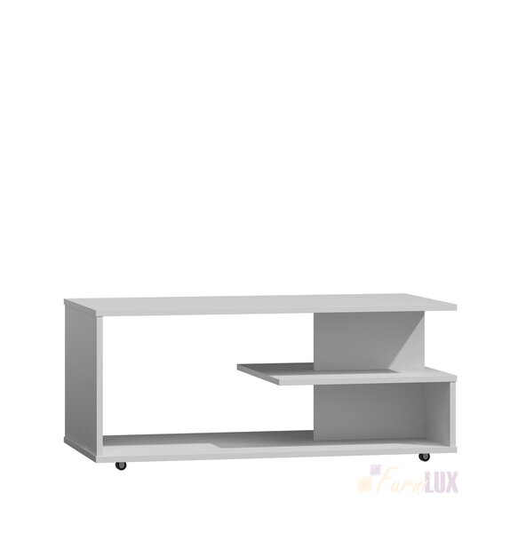 Stolik "Furni" na kółkach 110x55x47,5 cm - biały 