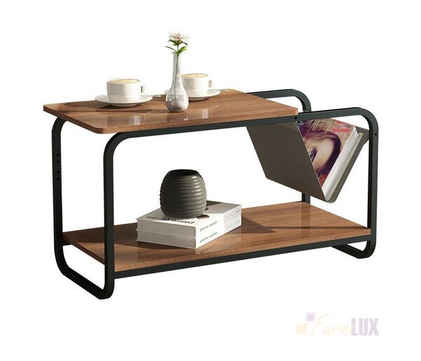 Stolik kawowy loft nowoczesny 2 poziomy 