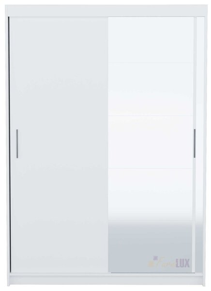 Szafa z przesuwnymi drzwiami "Fabi" 150 cm - biały