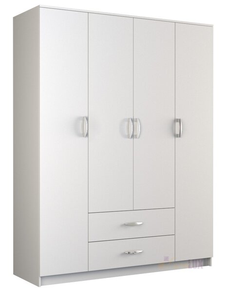 Szafa garderoba "Delux" 160 cm - biała 