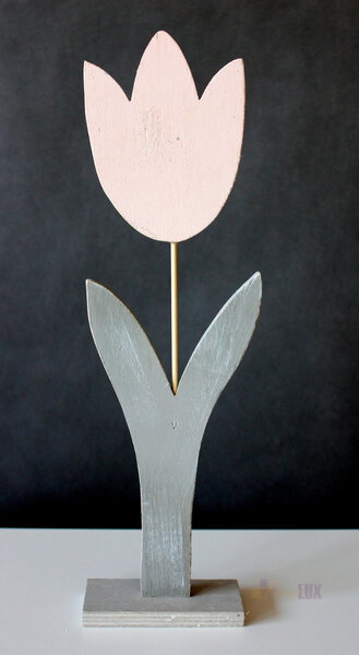 Tulipan drewniany - 12,5x5,5x42 cm