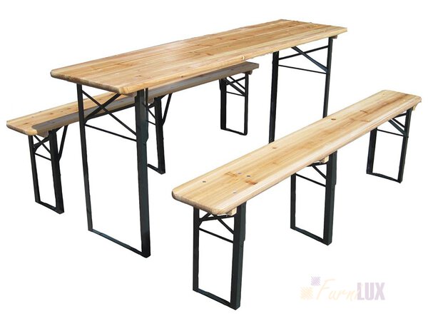Zestaw piwny ogrodowy stół i ławki
