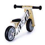 Drewniany rowerek rower trójkołowy 2w1 balansowy - ZEBRA