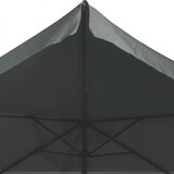 Duży szary parasol ogrodowy składany 350 cm