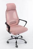 Fotel obrotowy "Migel" - różowy