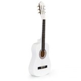 Gitara dla dzieci duża drewniana 6 strun ECOTOYS - biała 86 cm