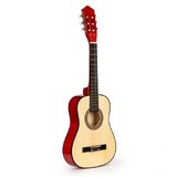 Gitara dla dzieci duża drewniana Red - 76 cm