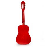 Gitara dla dzieci duża drewniana Red - 86 cm