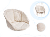 Huśtawka fotel bocianie gniazdo ecru z poduszką