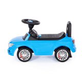 Jeździk autko SuperCar z panelem muzycznym - niebieski/czerń