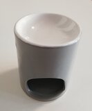 Kominek ceramiczny w pudełku Sweet Home - biało szary 