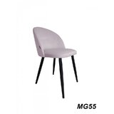 Krzesło Coli z czarnymi nogami - różne kolory tkaniny