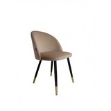 Krzesło Coli z czarno złotymi nogami - różne kolory tkaniny