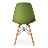 Krzesło "Monza"- zielone z bukowymi nogami