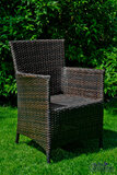 Krzesło ogrodowe "Gustoso"- ciemny brąz