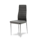 Krzesło "Presi" z srebrnymi nogami - 4 kolory