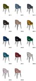 Krzesło Vel na czarno złotych nogach - różne kolory tkaniny