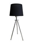 Lampka stołowa "Alesund" - srebrny z czarnym